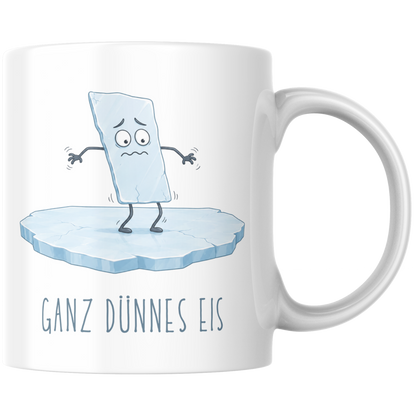 Ganz Dünnes Eis Bildlich Kaffee Tasse
