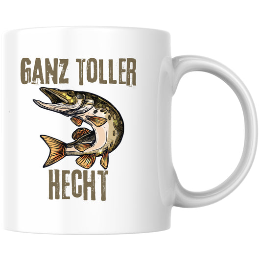 Ganz Toller Hecht Angler Kaffee Tasse