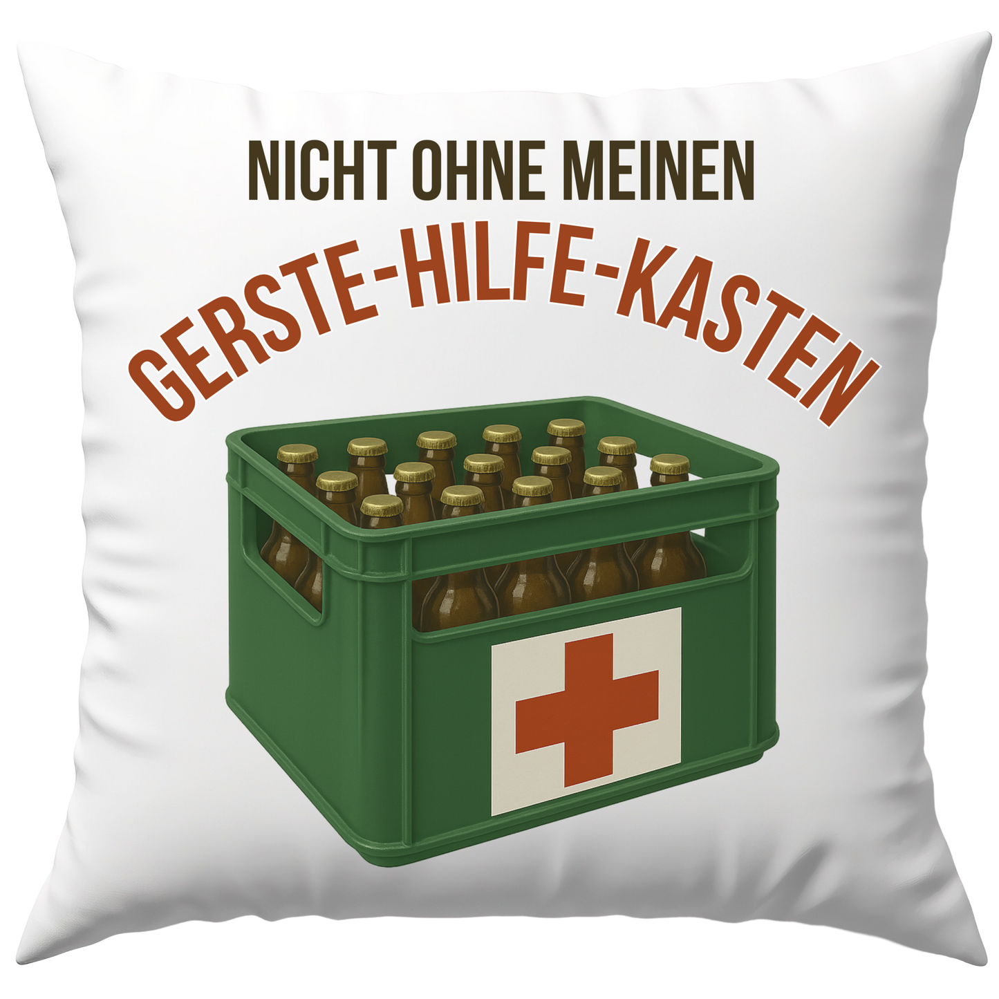 Nicht Ohne Meinen Gerste-Hilfe-Kasten Bier Deko Kissen