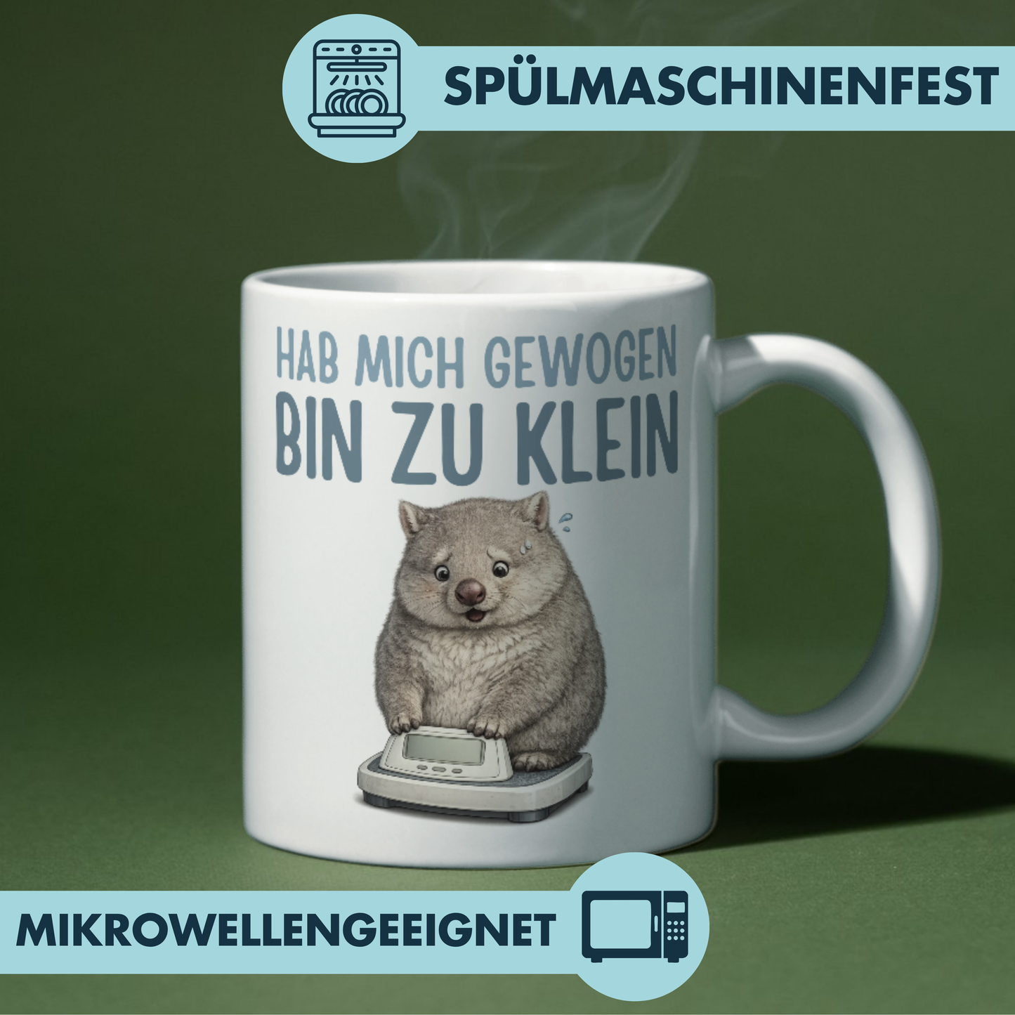 Hab Mich Gewogen Bin Zu Klein Kaffee Tasse