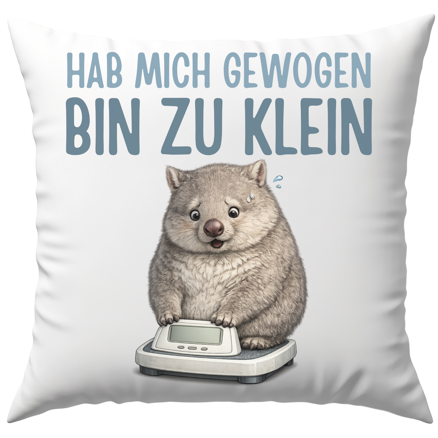 Hab Mich Gewogen Bin Zu Klein Deko Kissen