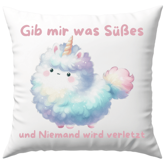 Gib Mir was Süßes Und Niemand Wird Verletzt Süß Deko Kissen