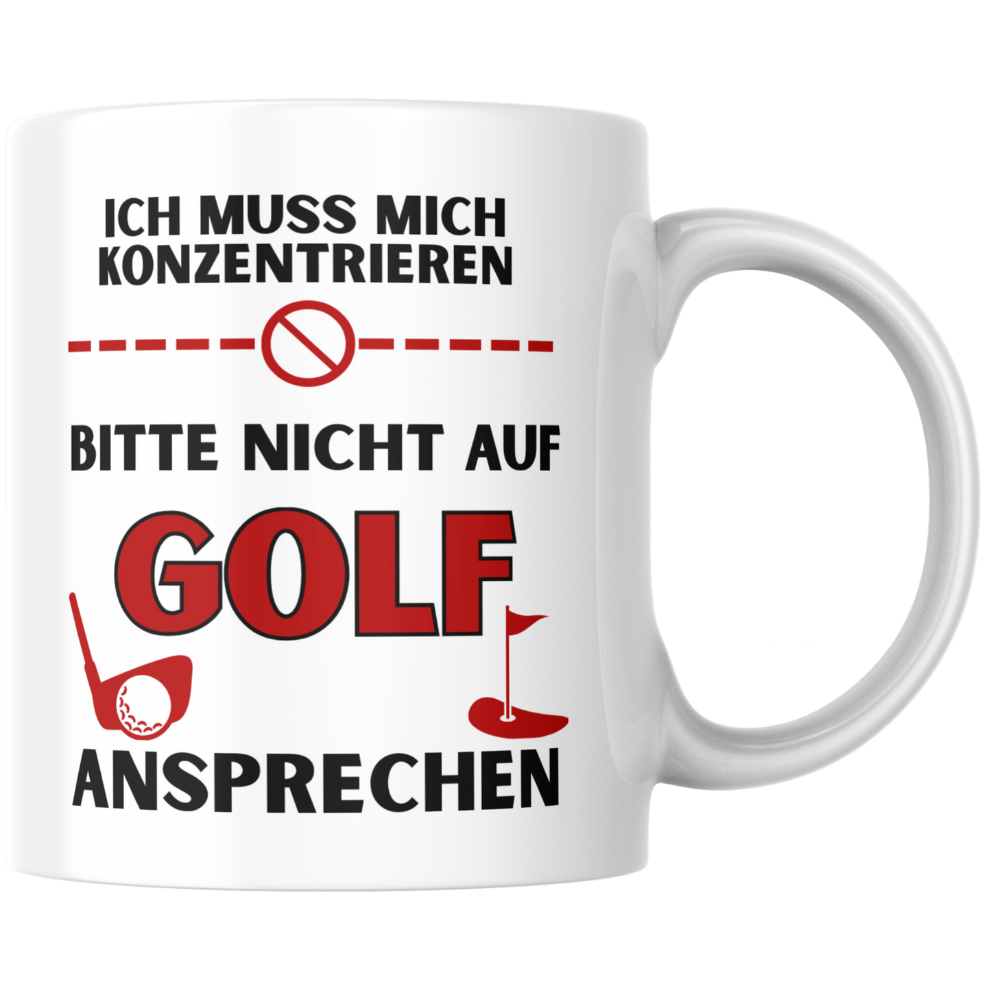 Ich Muss Mich Konzentrieren Bitte Nicht Auf Golf Ansprechen Kaffee Tasse