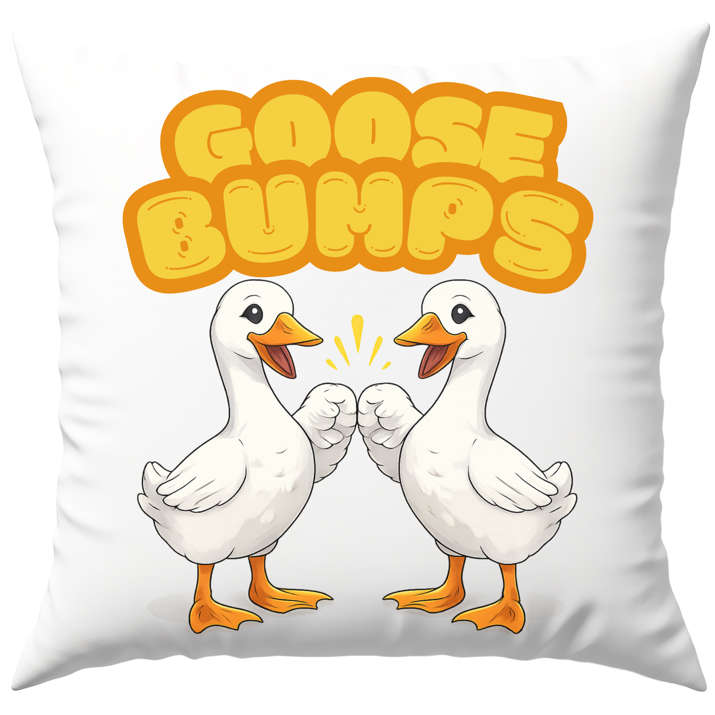 Goosebumps Gänse Wortspiel Deko Kissen