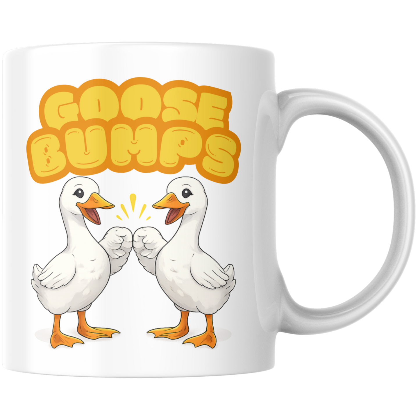Goosebumps Gänse Wortspiel Kaffee Tasse