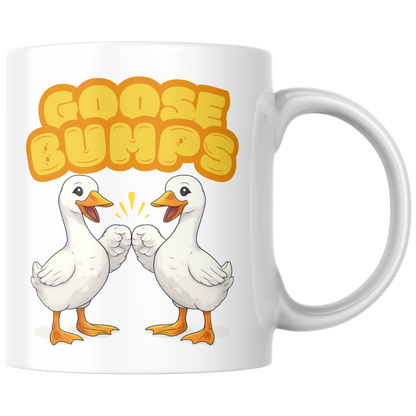 Goosebumps Gänse Wortspiel Kaffee Tasse