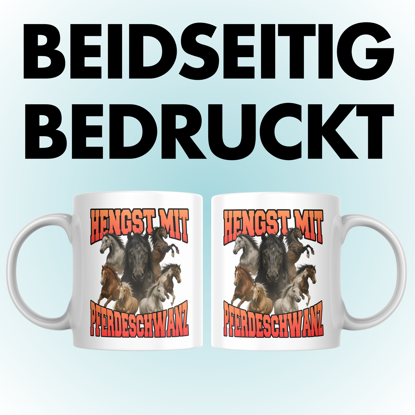Hengst Mit Pferdeschwanz Bootleg Kaffee Tasse