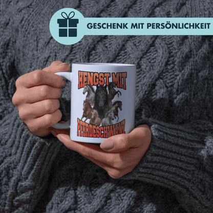 Hengst Mit Pferdeschwanz Bootleg Kaffee Tasse