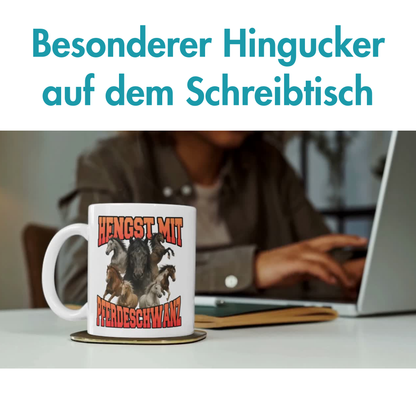 Hengst Mit Pferdeschwanz Bootleg Kaffee Tasse