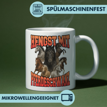Hengst Mit Pferdeschwanz Bootleg Kaffee Tasse