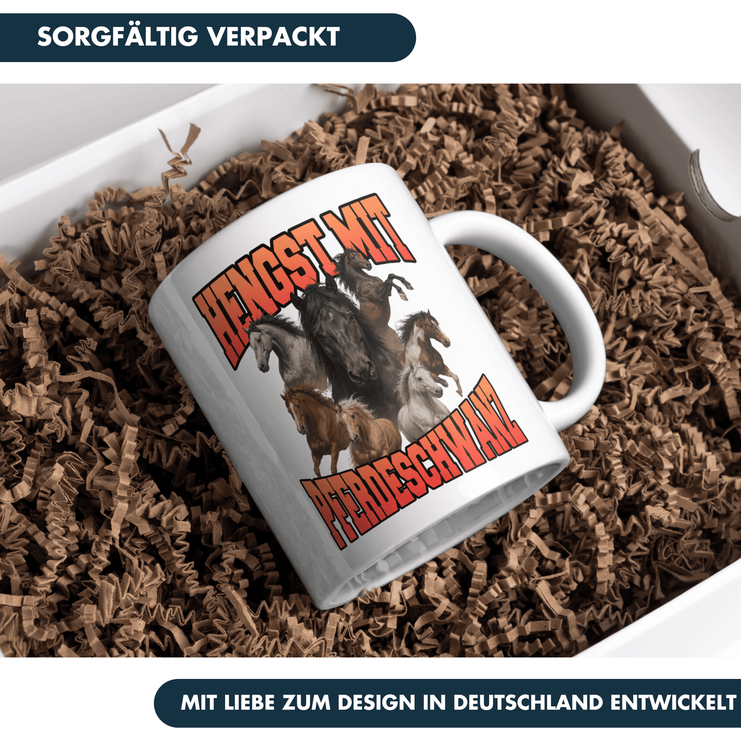 Hengst Mit Pferdeschwanz Bootleg Kaffee Tasse