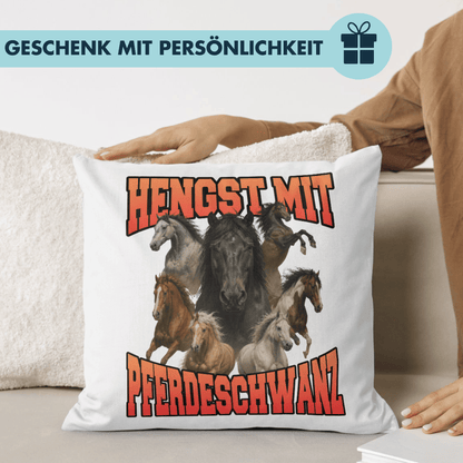 Hengst Mit Pferdeschwanz Bootleg Deko Kissen
