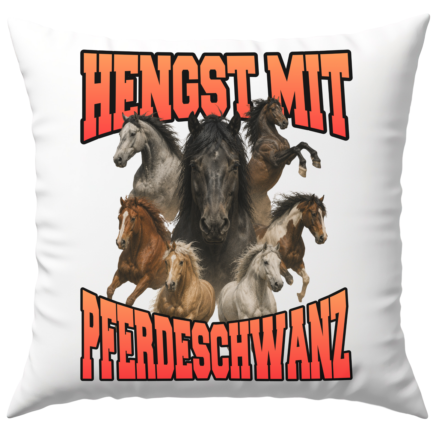 Hengst Mit Pferdeschwanz Bootleg Deko Kissen