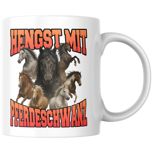 Hengst Mit Pferdeschwanz Bootleg Kaffee Tasse