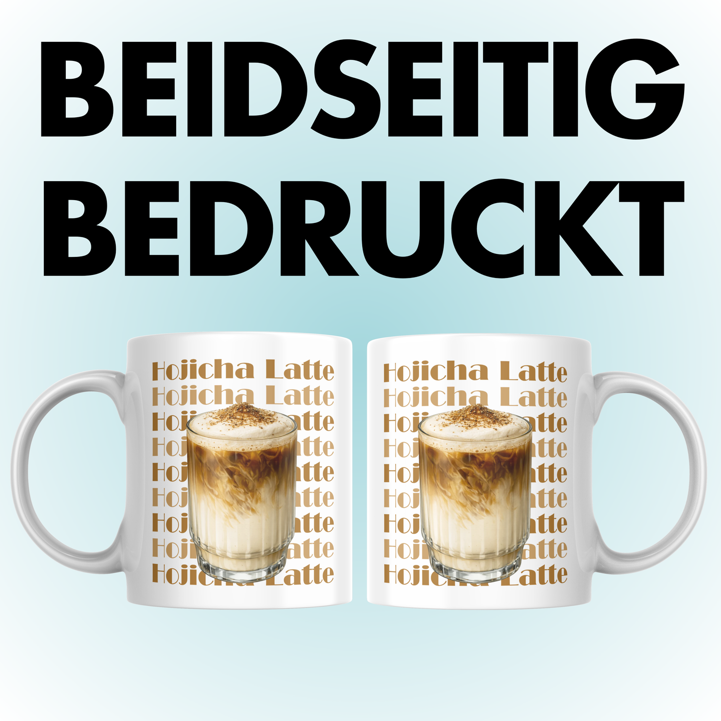 Hojicha Latte Tee Kaffee Tasse