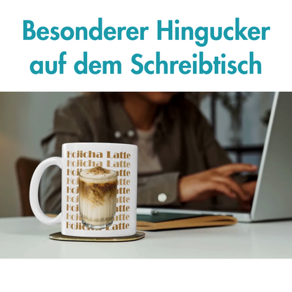 Hojicha Latte Tee Kaffee Tasse
