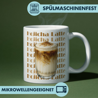 Hojicha Latte Tee Kaffee Tasse