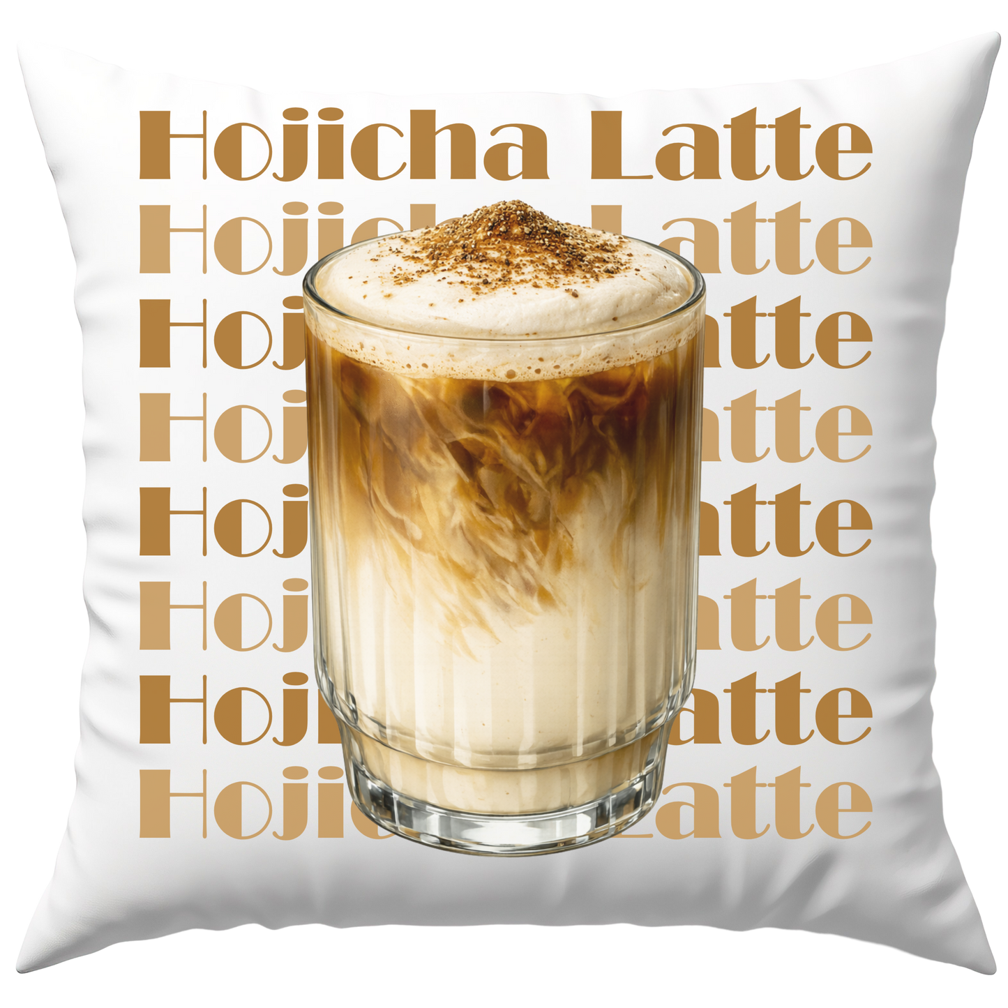 Hojicha Latte Tee Deko Kissen