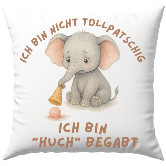 Ich Bin Nicht Tollpatschig Ich Bin Huch Begabt Deko Kissen