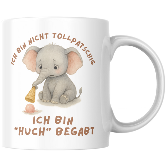 Ich Bin Nicht Tollpatschig Ich Bin Huch Begabt Kaffee Tasse