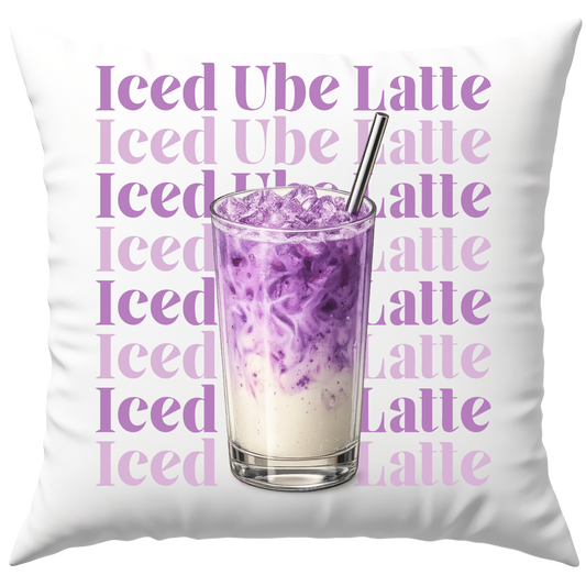 Iced Ube Latte Deko Kissen