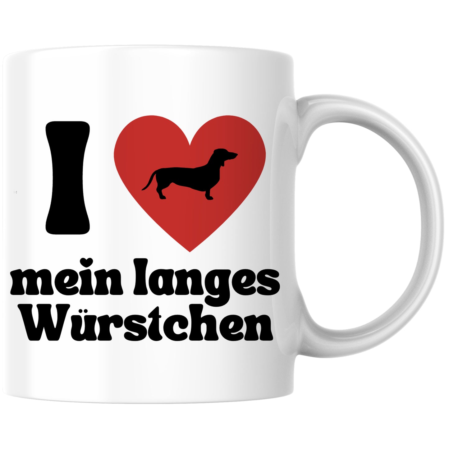 Ich Liebe Mein Langes Würstchen Dackel Kaffee Tasse