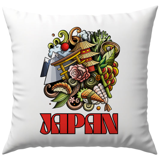 Japan Collage Kunst Souvenir Deko Kissen