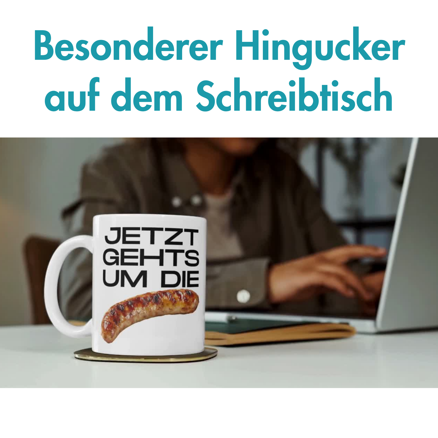 Jetzt Gehts Um Die Wurst Sprichwort Kaffee Tasse
