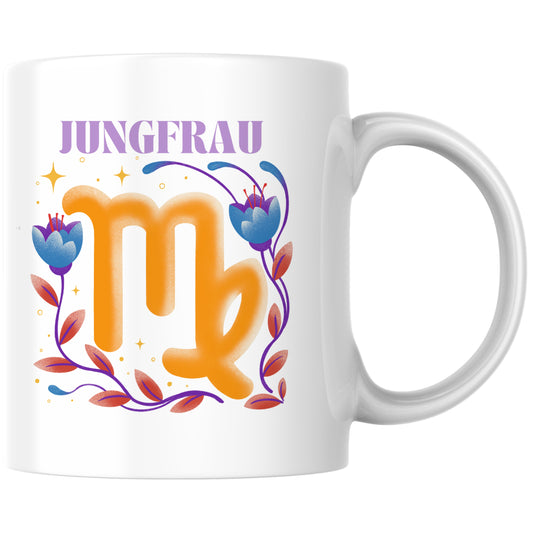 Jungfrau Virgo Sternzeichen Kaffee Tasse