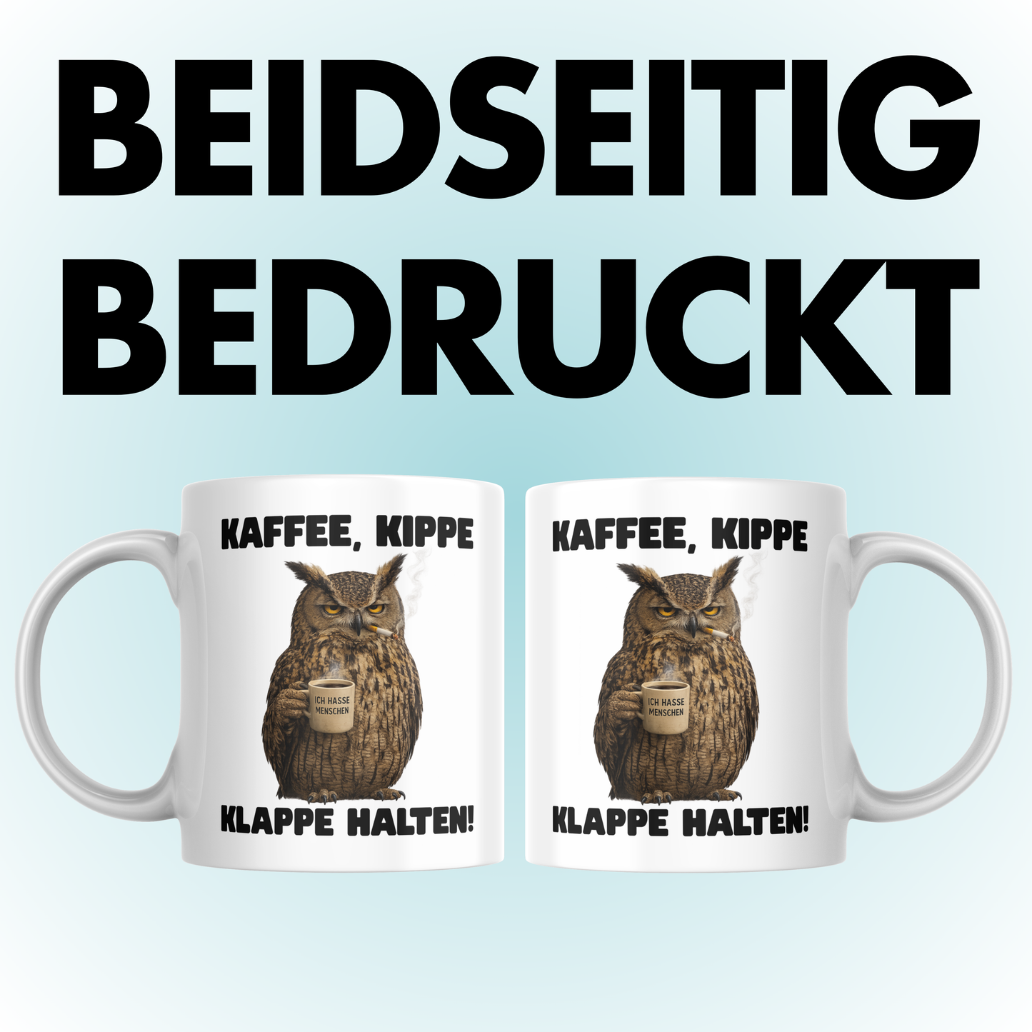 Kaffee Kippe Klappe Halten Tasse