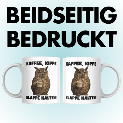 Kaffee Kippe Klappe Halten Tasse