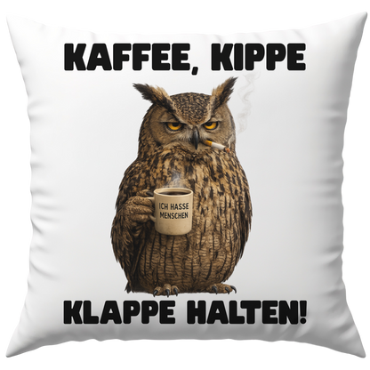 Kaffee Kippe Klappe Halten Deko Kissen