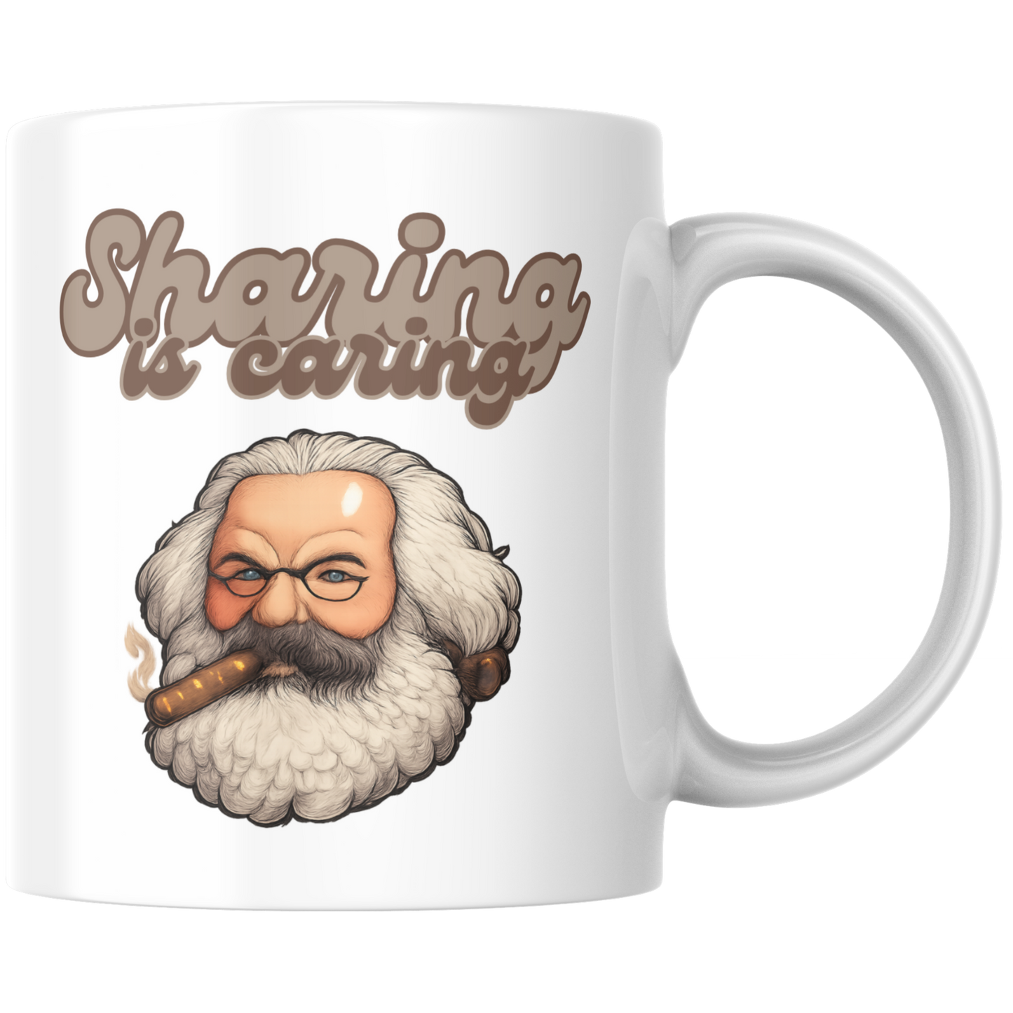 Sharing Is Caring Karl Marx Kaffee Tasse