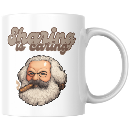Sharing Is Caring Karl Marx Kaffee Tasse