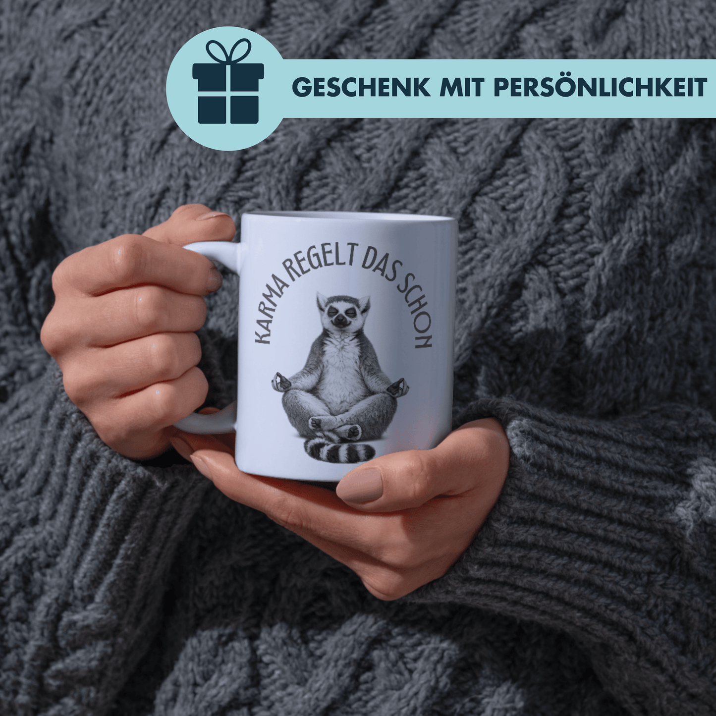Karma Regelt Das Schon Lemur Kaffee Tasse
