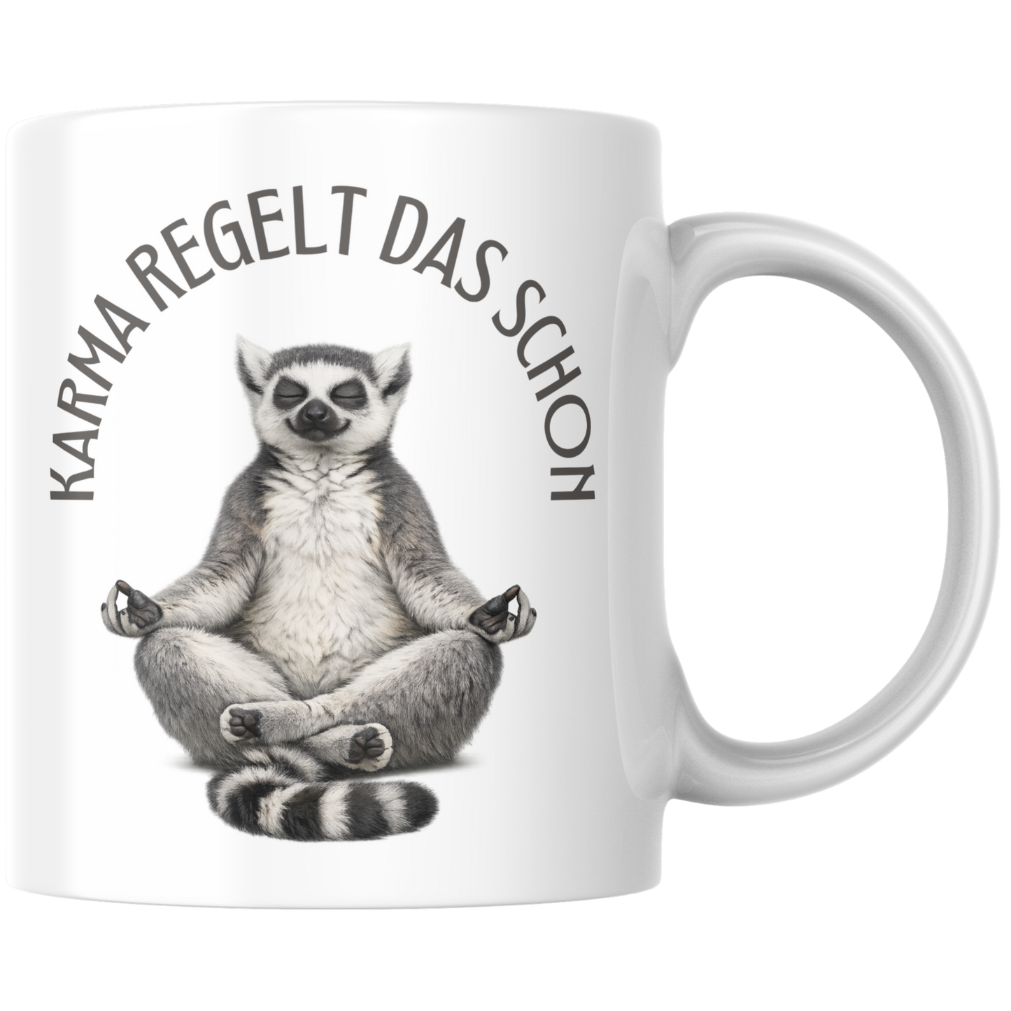 Karma Regelt Das Schon Lemur Kaffee Tasse
