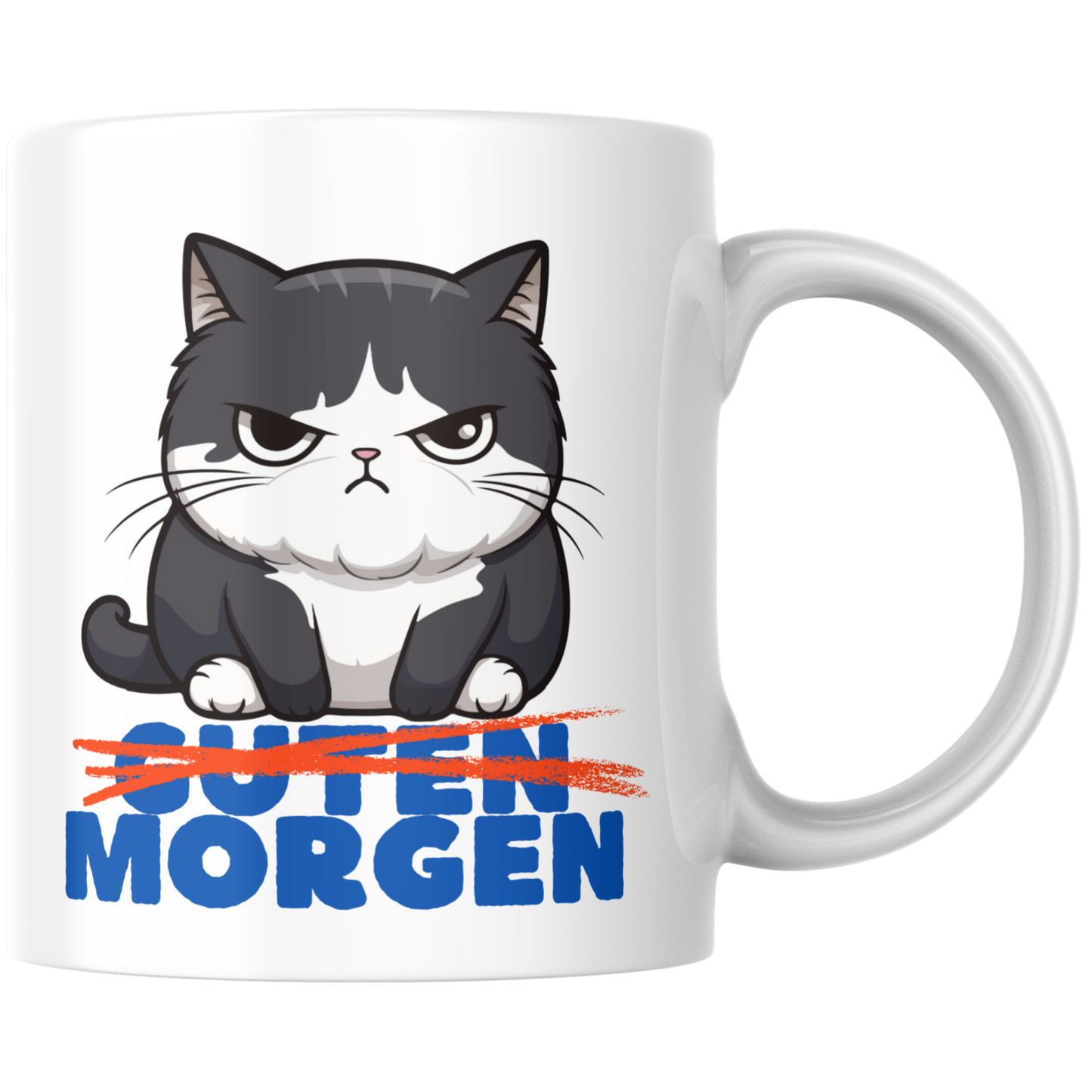 Guten Morgen Durchgestrichen Morgenmuffel Kaffee Tasse