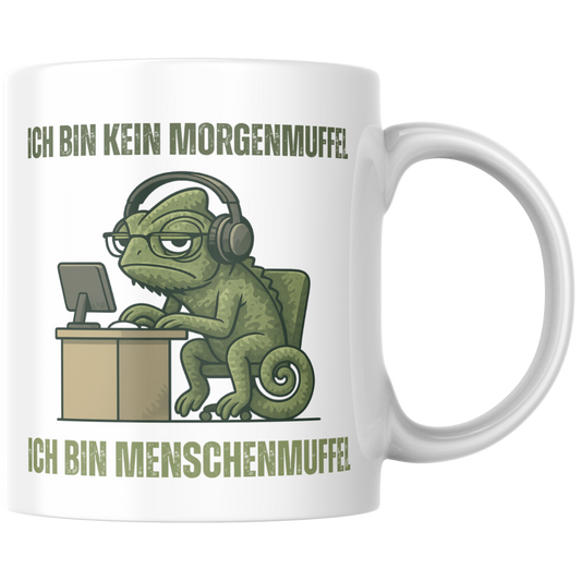 Ich Bin Kein Morgenmuffel Ich Bin Menschenmuffel Kaffee Tasse