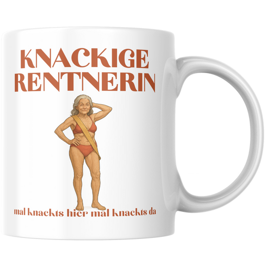 Knackige Rentnerin Mal Knackts Hier Mal Knackts Da Kaffee Tasse