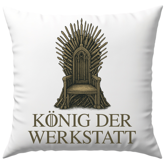 König Der Werkstatt Thron Aus Werkzeug Deko Kissen