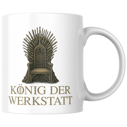 König Der Werkstatt Thron Aus Werkzeug Kaffee Tasse