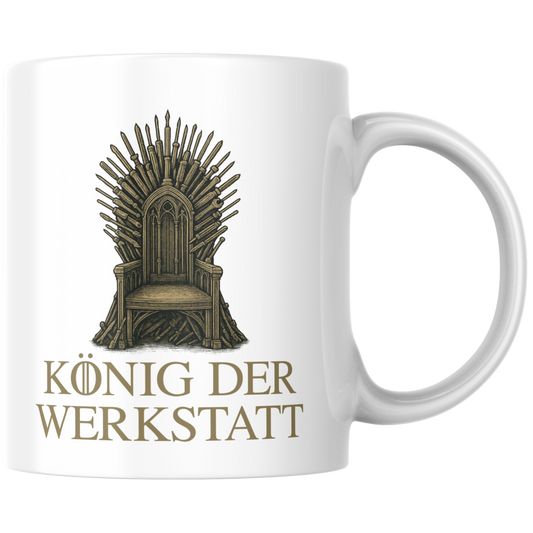 König Der Werkstatt Thron Aus Werkzeug Kaffee Tasse