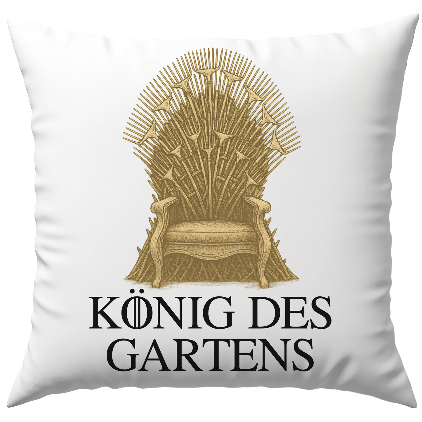 König Des Gartens Thron Fantasy Deko Kissen