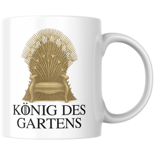 König Des Gartens Thron Fantasy Kaffee Tasse