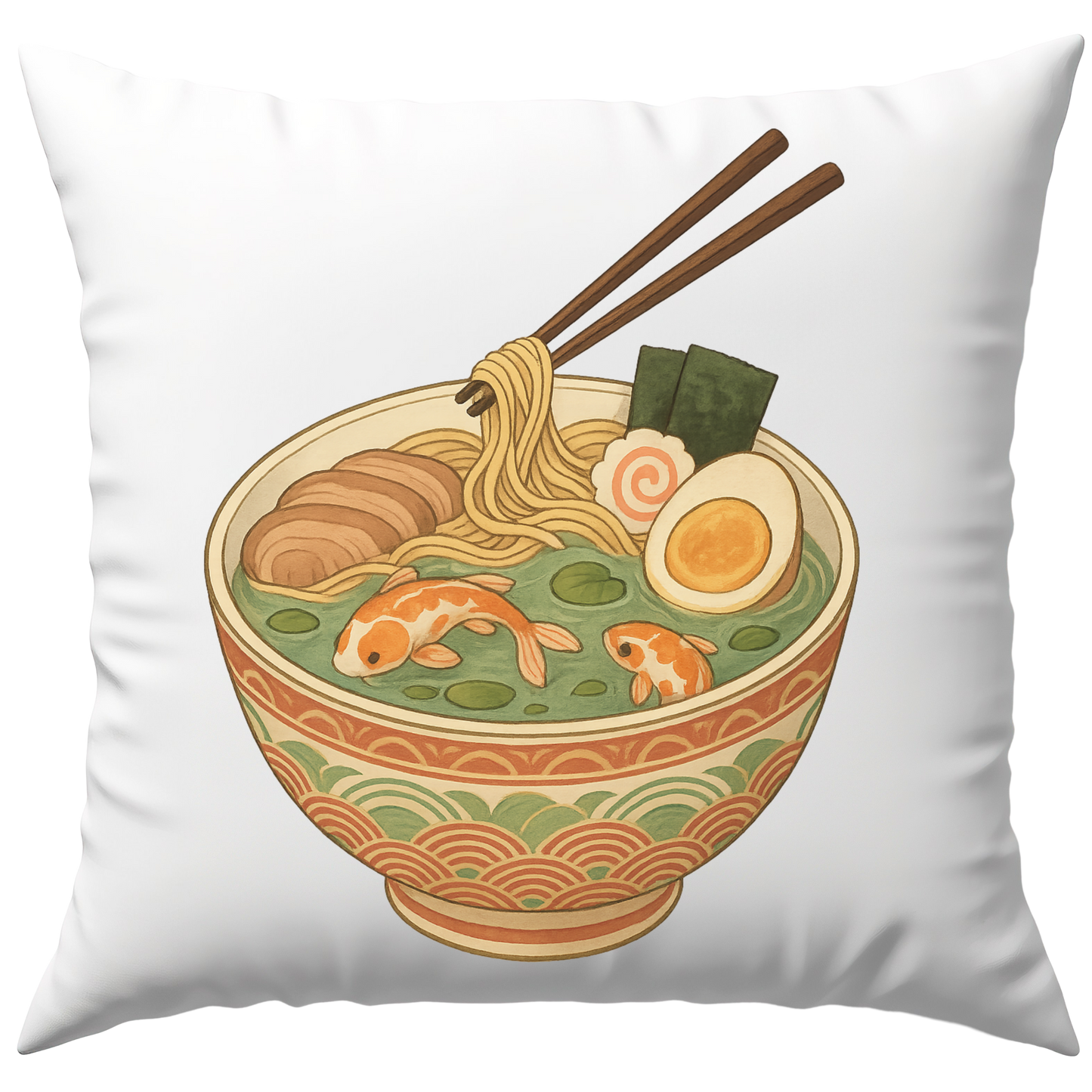 Ramen Koi Fisch Japan Deko Kissen