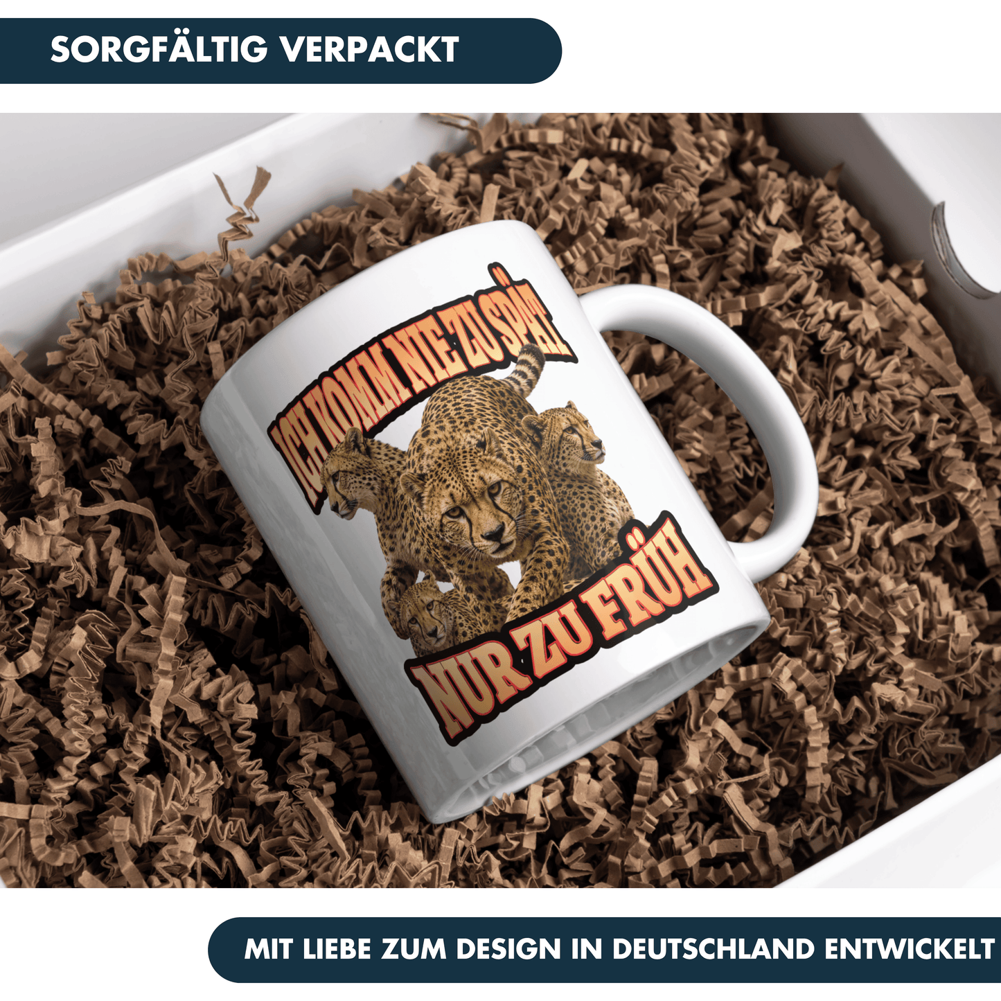 Ich Komm Nie Zu Spät Nur Zu Früh Kaffee Tasse