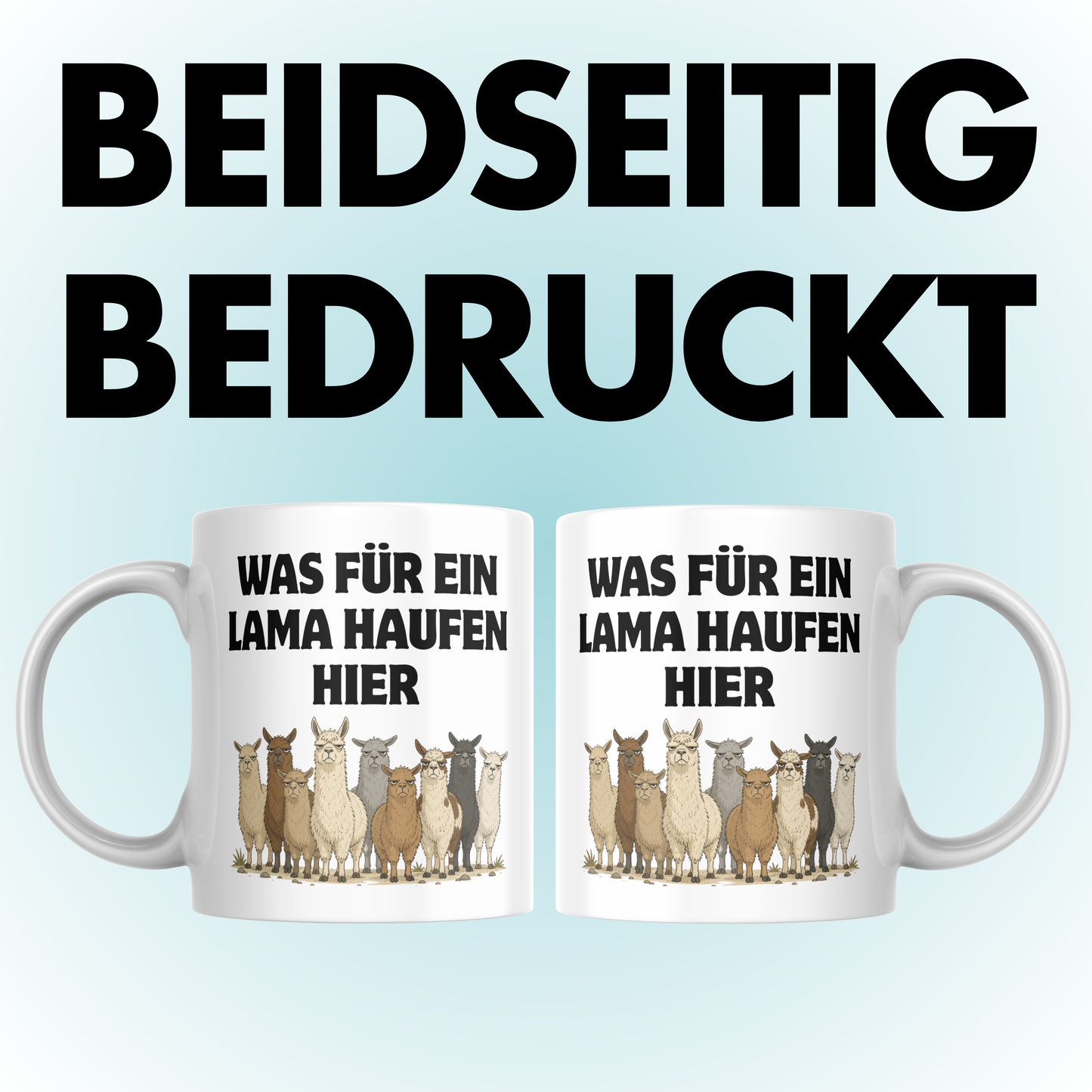 Was Für Ein Lama Haufen Hier Wortspiel Kaffee Tasse