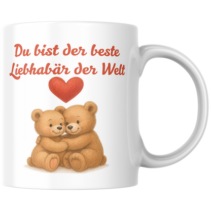 Du Bist Der Beste Liebhabär Der Welt Wortspiel Liebe Kaffee Tasse
