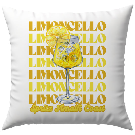 Limoncello Spritz Amalfi Coast Zitrone Cocktail Deko Kissen