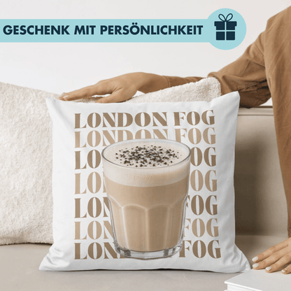 London Fog Tee Deko Kissen